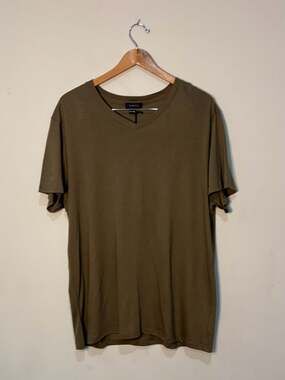 Twenty Dawson Short Sleeve V-Neck T-Shirt Army Green XXL